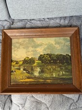 Wivenhoe Park, Essex by John Constable Art Print Framed Textured MCM