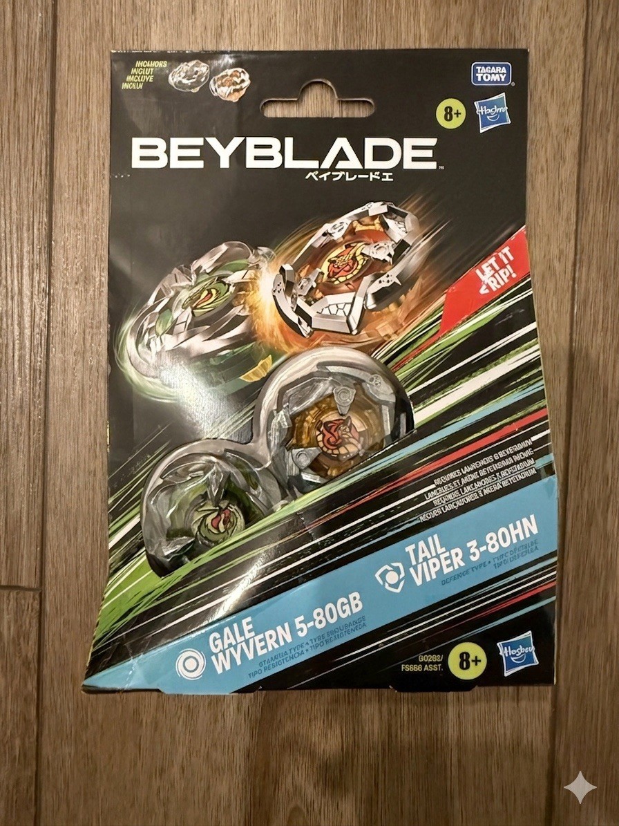 Beyblade X Gale Wyvern 5-80GB & Tail Viper 3-80HN Dual Pack