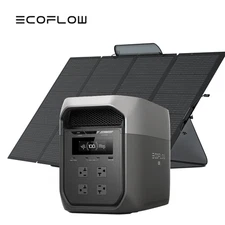 EcoFlow 2048Wh Portable DELTA 3 Max with 400W Solar Panel for Home Backup