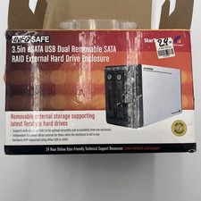 StarTech InfoSAFE 3.5 eSATA Dual Removable SATA RAID Hard Drive Enclosure READ 