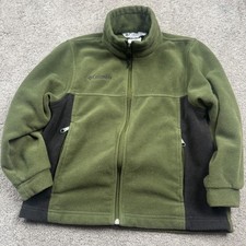 Columbia Youth 8 Fleece Full Zip Jacket Green