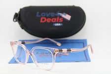 NEW BVLGARI BV 4205 5470 CLEAR GOLD PINK BLACK AUTHENTIC EYEGLASSES 52-18