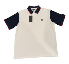 NEW Bad Birdie Mens Pique Golf USA SS Polo Shirt White Size X-Large NWT