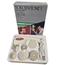 Conair Touch'N Tone I Massager VTG Model HM11 2 Speed 6 Attachments NEW Tested