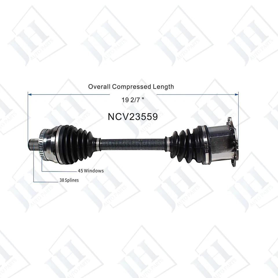 Juego de ejes CV par delantero izquierdo derecho OE para Audi A4 Quattro 2002-06 AWD automático Foto 3 de 4