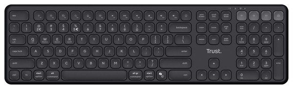 Trust Vaiya HeimbüRo Tastatur Rf Wireless + Bluetooth 2.4 Ghz Schwarz-image