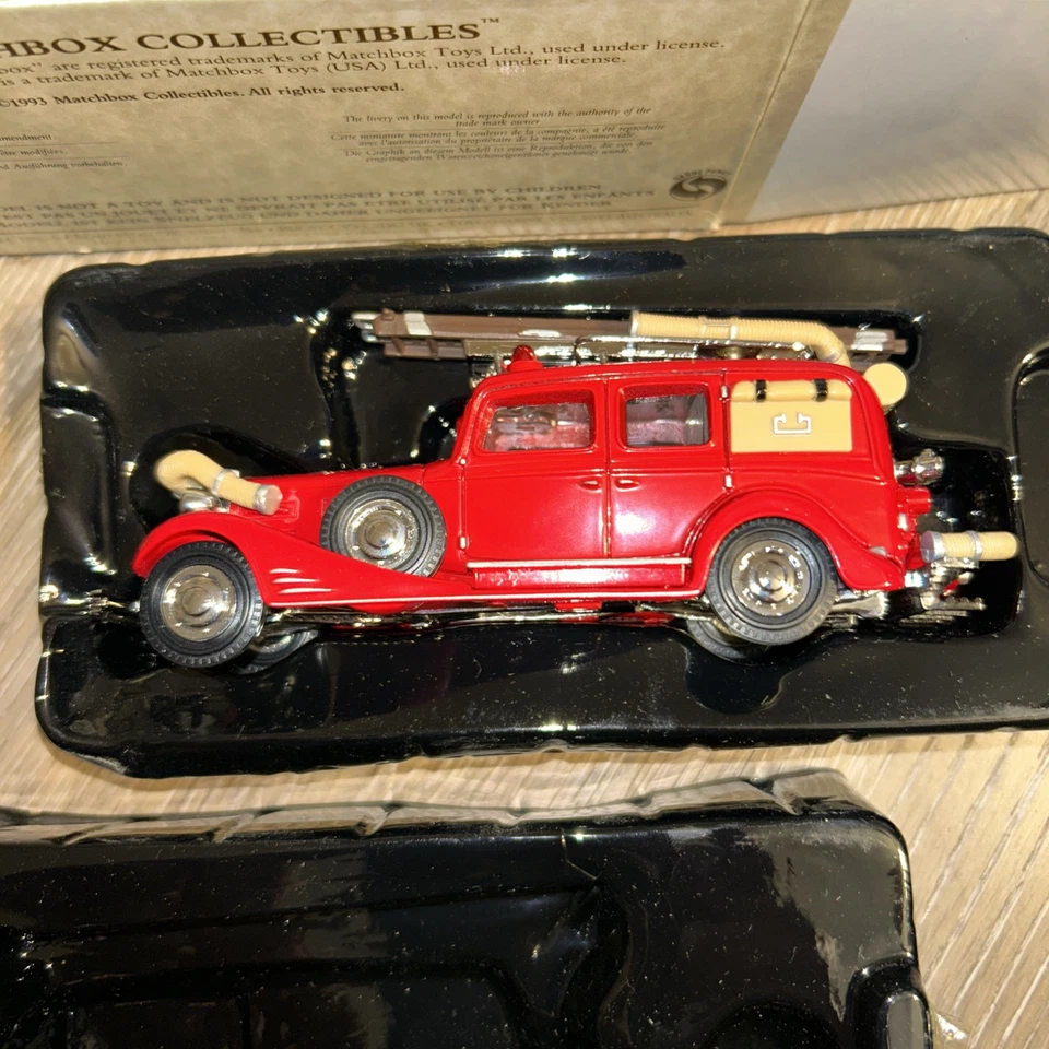 matchbox models of yesteryear fire trucks 1933 Cadillac Fire Wagon.  - Image 2 of 4