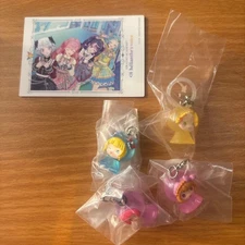 Aikatsu PriPara Acrylic Key Holder Set of 4 with Voice Card Bonus #113344