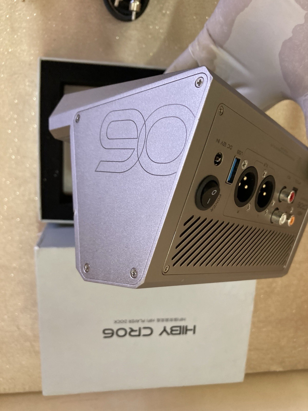 HiBy CR06 Audio Dock - Silver - Excellent Condition!