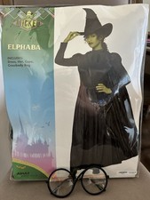 Elphaba Adult Size Large Wicked Witch Costume Halloween 12-14 