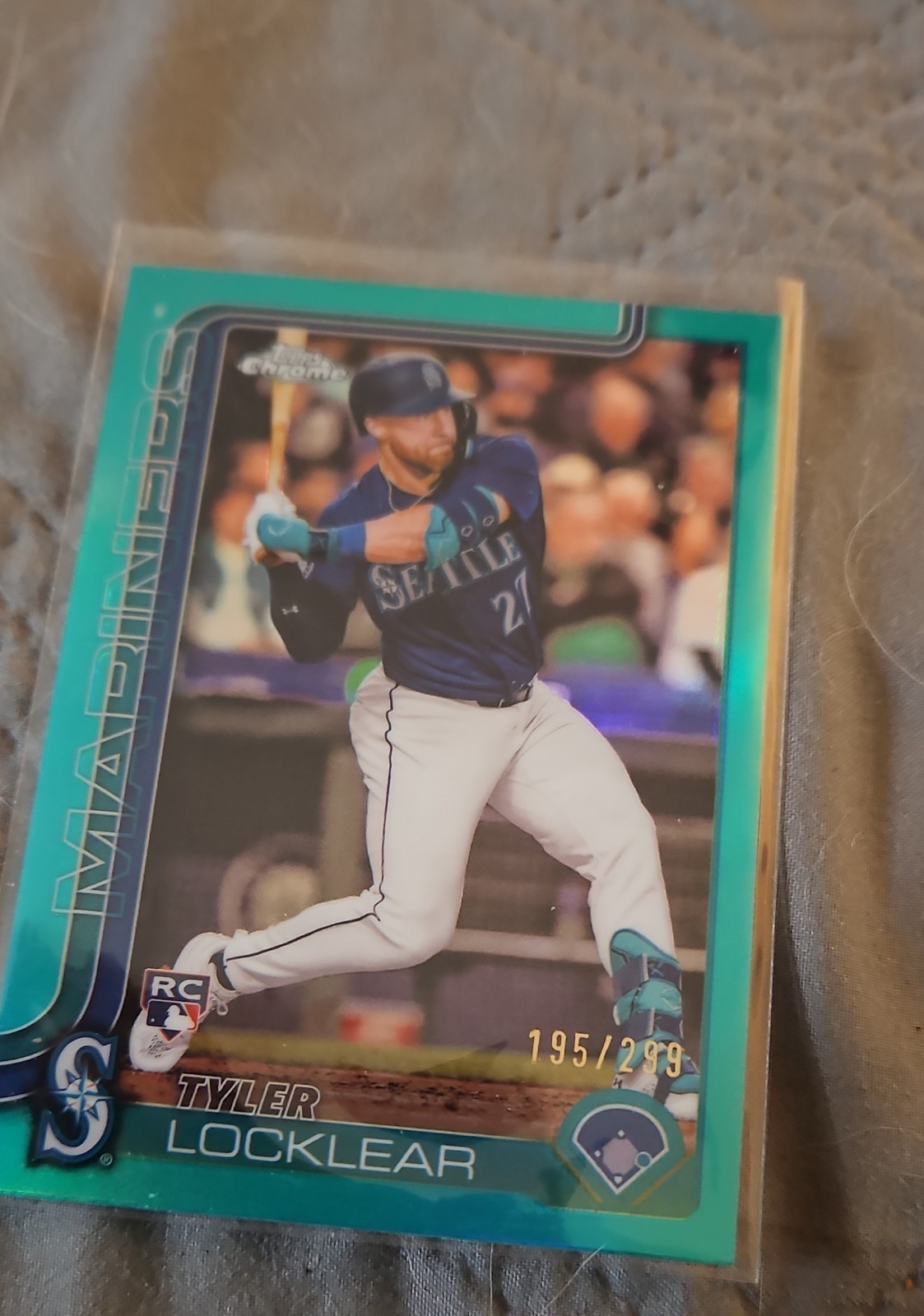 2025 Topps Chrome - Tyler Locklear #41 Teal Refractor /299 (RC)