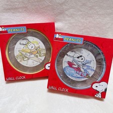 Peanuts Snoopy Wanduhr Set Surfen Vintage Selten Neu Unbenutzt 2 Stück