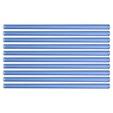 10 Pcs 8" Blue Glass Tubes MAKING DIY Borosilicate Glass Blowing Tubes
