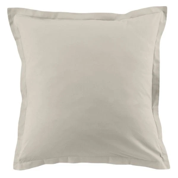 Housse de couette 240x260 cm + 2 taies d'oreiller 63x63 cm Coton 57 fils Ivoire - Photo 3/3