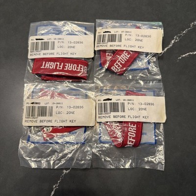 Remove Before Flight Keychain - High Quality - Genuine Lot of 4