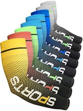 Newcotte 8 Pairs UV Sun Protection Arm Sleeve for Men Women Cooling Sport Sle...