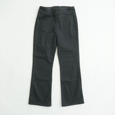 We The Free Womens In My Feelings Slim Flare Cropped Jeans Black Pull On Small