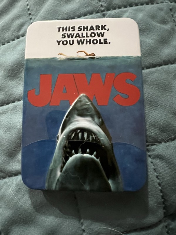 New Collectible Tin Of Universal Jaws Amity Island Cherry Sours Candies