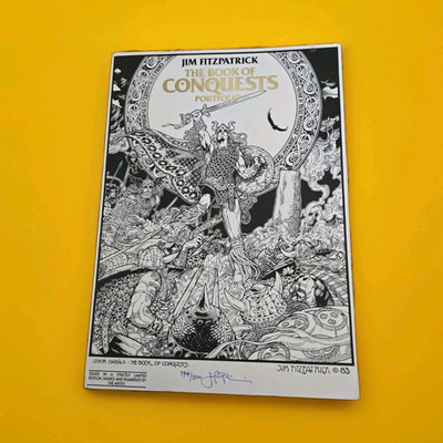 Jim Fitzpatrick Book of Conquests Signed #174/1500 Complete Portfolio 1983 DeDan