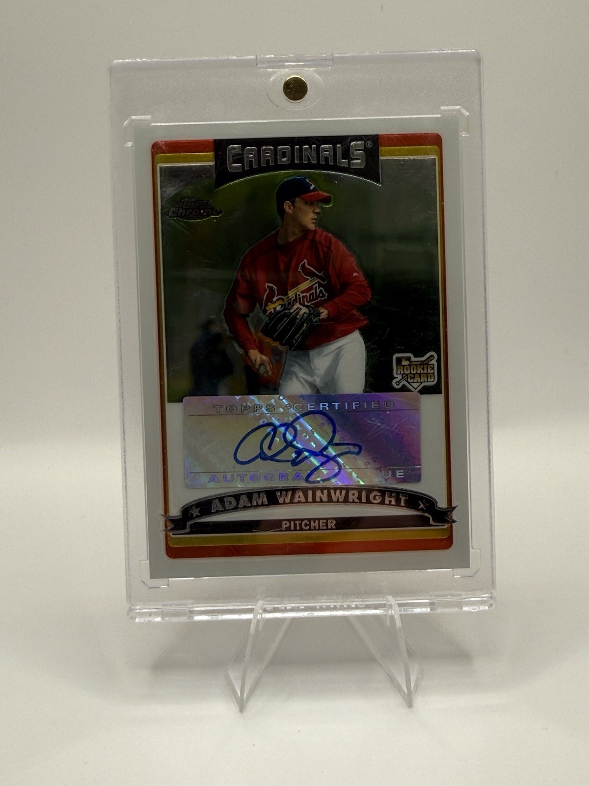 Topps 2006 Topps Chrome Adam Wainwright RC Auto #334 St. Louis Cardinals Rookie