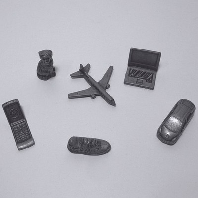 Monopoly Here And Now 2006 Pewter Replacement Game Tokens Lot Of 6 Pieces Dog