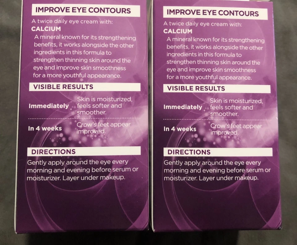New Lot Of 2 Loreal Wrinkle Expert Eye Cream 55+ Smooth Crows Feet Hydrate 14gx2 - Image 3 of 4