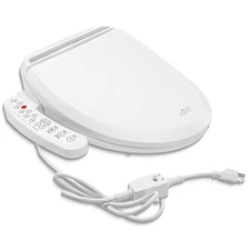 Smart Electric Bidet Toilet Heated Seat Elongated Auto Flush Dry Night Light US