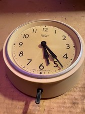 Vintage Smith's Sectric Delhi Minor Clock 1930's/50's New Mechanism 8" Retro