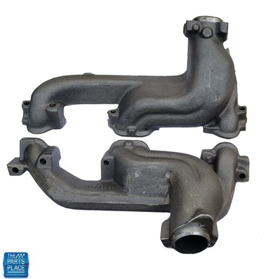 64-67 GTO LeMans Tempest Ram Air H/O Exhaust D-Port Manifolds GM 9777646 9777642 - Image 1 of 4