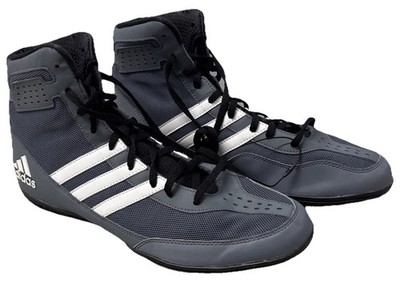 Adidas David Taylor M2 Mat Wizard Gray White Wrestling Shoes Mens Size 9.5 NWOB