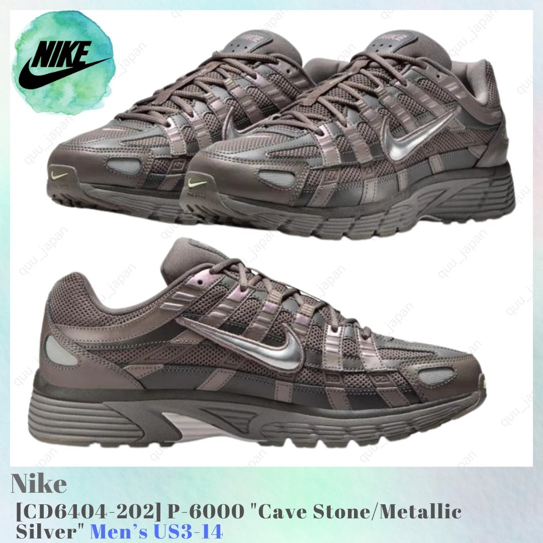 Nike P-6000 Cave Stone / Metallic Silver CD6404-202 Men's US3-14
