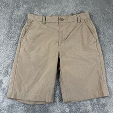 Vineyard Vines Performance Shorts Boys 12 Khaki Tan Stretch Golf Casual