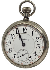 RARE Factory Salesman Case 1911 16s 21j Sangamo RAILROAD Pocket Watch
