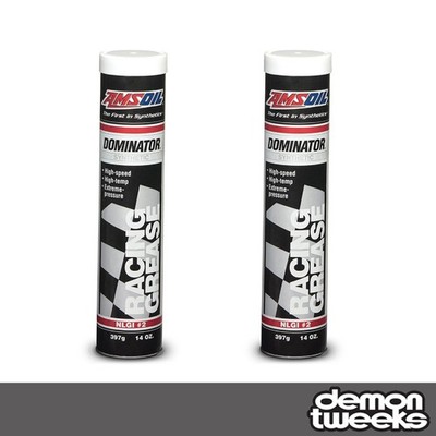 2 x Amsoil Dominator Synthetic Racing Grease - 14oz (387g Cartridge)