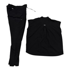 FIGS Technical Collection Men Scrub Set Black Top L And Jogger Pants Size M