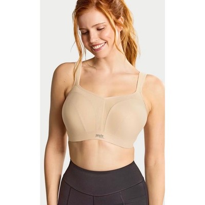 Panache 36F Power 5021 Underwire High Impact Sports Bra nude light tan 36DDD