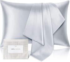 100% Pure Mulberry Silk Pillowcase for Hair and Skin - Allergen Resistant Dual S