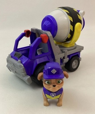 Paw Patrol Rubble & Crew Mix With Figure Cement Mixer Construction Truck Toy