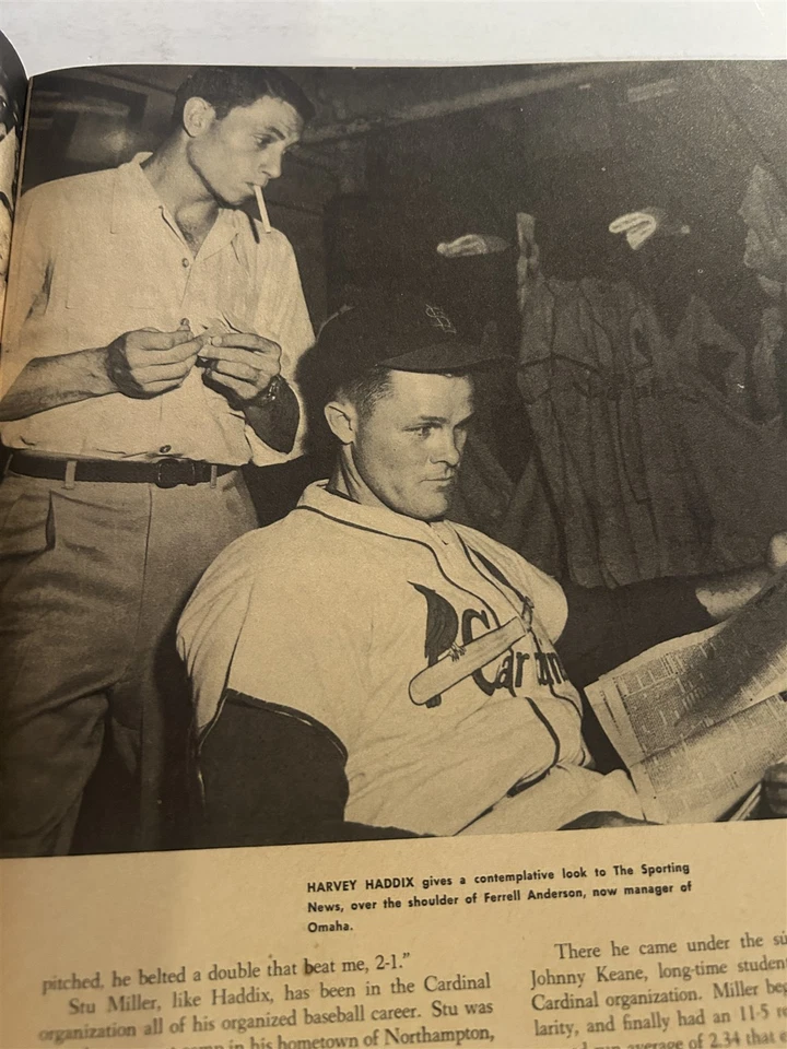 Anuario 1954 de los Cardenales de San Luis Edición Stan Musial STANKY Rojo SCHODIENST Haddix Foto 4 de 4