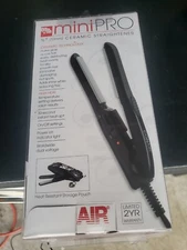 Conair Mini Pro Hair Straightener 1/2" Ceramic Travel Dual Voltage Styling Iron