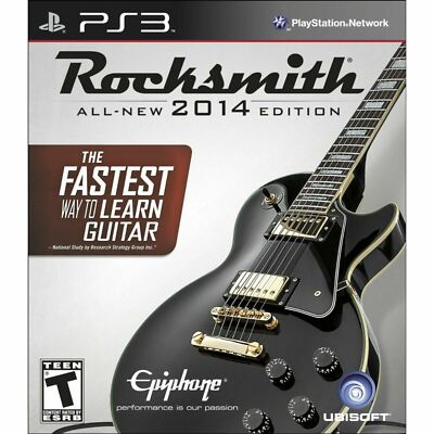 Rocksmith 2014 Edition Playstation 3 Video Game WITH REAL TONE CABLE ps3