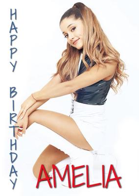 PERSONALISED ARIANA GRANDE BIRTHDAY CARD | eBay