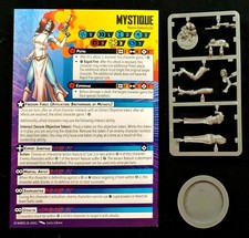 Marvel Crisis Protocol Mystique w/ Rules Card Base, NO Tokens or Tactic Cards