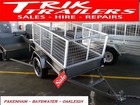 6x4 Heavy Duty  box trailer and cage 