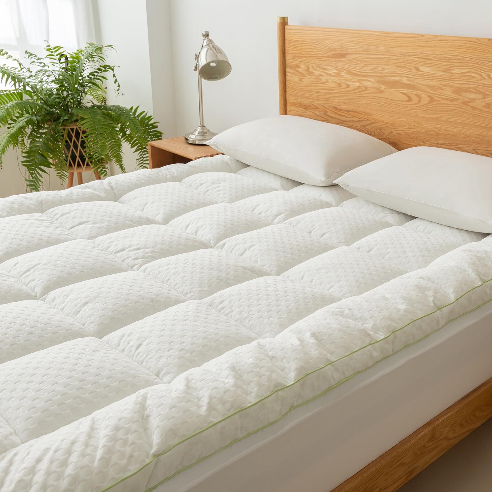 Cooling Mattress Topper King for Back Pain, Extra Thick Mattress Topper Cover...