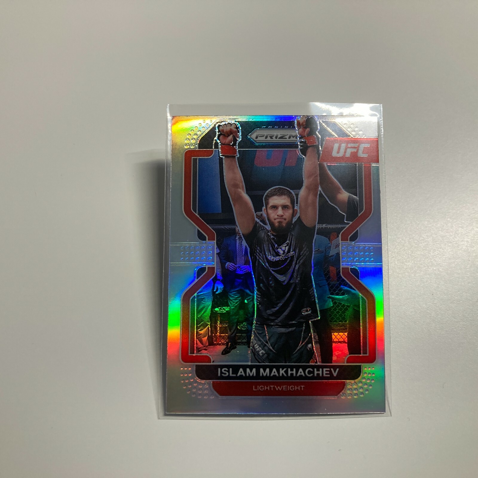 Islam Makhachev 2022 Panini Prizm UFC Silver Prizm Refractor Card #125