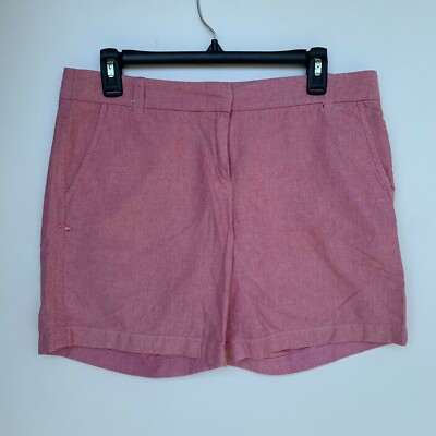 Pink Slashed Pocket J Crew Womens Pink Flat Front Slash Pockets City Fit Chino Shorts Size ...