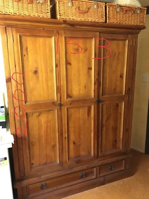 Wood Wardrobe 3 Doors Solid Timber Wardrobes Gumtree Australia