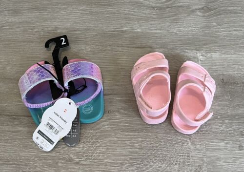Lot of 2 size 2 baby girl sandals - Photo 1 sur 4