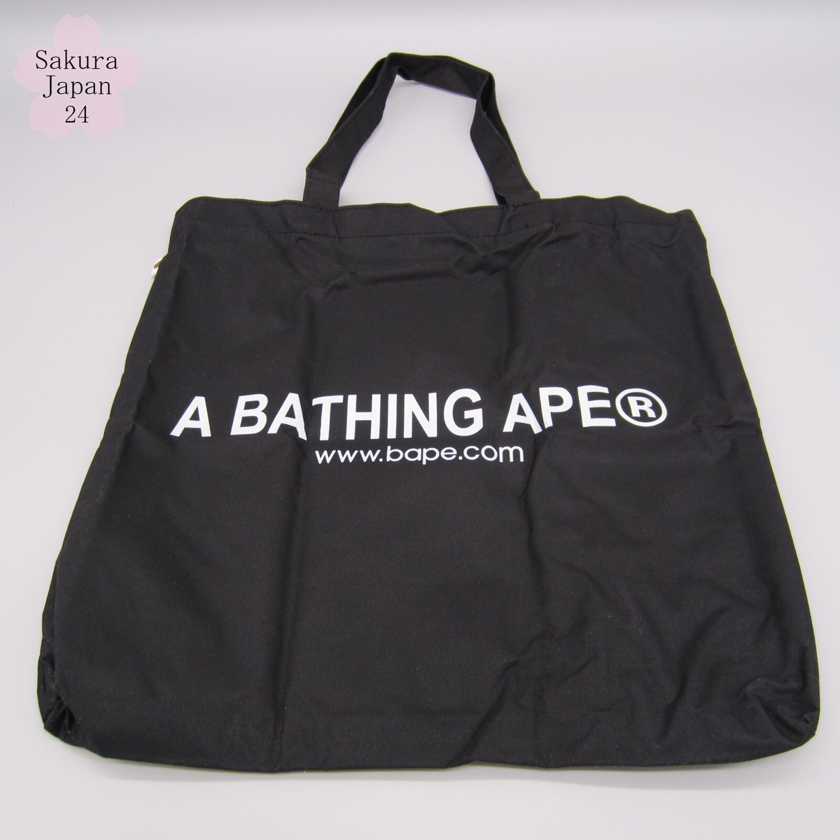 BAPE A Bathing Ape Tote Bag Black APE HEAD Print smart April 2015
